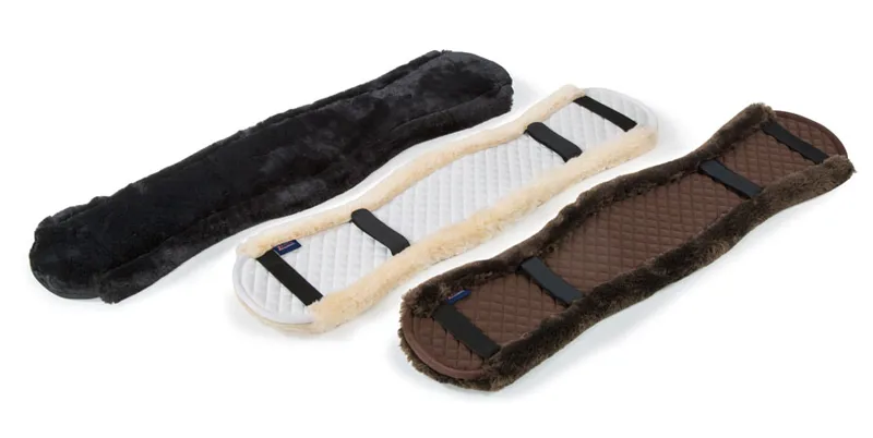 Shires Performance SupaFleece Dressage Girth Cover Brown